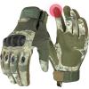 imageKEMIMOTO Tactical Gloves for Men Touchscreen Motorcycle Gloves with Hard Shell ampamp Palm Padding for Sports Motorcycle Cycling Tactical Airsoft Paintball Hunting Hiking Camping ClimbingCamouflage  Microfiber Protection