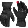 imageKEMIMOTO Tactical Gloves for Men Winter Warm Motorcycle Gloves with Touchscreen Hard Shell ampamp Palm Padding for Motorcycle Riding Tactical Airsoft Paintball Hunting Hiking Camping ClimbingBlackLong