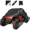 imageKEMIMOTO UTV Cover 2 Seater Heavy Duty Medium Size Compatible with Polaris RZR General CanAm Maverick Talon Teryx Zforce Viking YXZ SXS Cover 23 Seater with Reflective Strip Sturdy in WindLarge