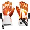 imageKEMIMOTO Waterproof EVAPad Heated Gloves for Women with Battery PU Leather Snowmobile Gloves for Men with Touchscreen for Skiing Snowboarding Cold WeatherWhite