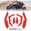 imageKemimoto X3 Fender Flares Extended Red Mud Guards Front ampamp Rear Compatible with 20172025 Can Am Maverick X3 ampamp Max RS Turbo R RR OEM Replacement 715002973