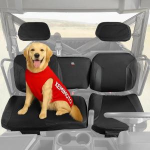 imageKEMIMOTO 1680D UTV Seat Cover Set with Wingback Compatible with Polaris Ranger XP 1000 20222025 Oxford Fabric Pet Toenail Proof Accessories