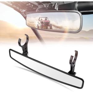 imageKEMIMOTO 17quot UTV Rear View Center Mirror UTV Race Mirror with 34 175quot or 2quot Clamps Compatible with Polaris RZR Pioneer CanAm Commander Maverick Talon 1000R 1000X Mule17 inch