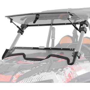 imageKEMIMOTO 1923 XP 1000 Flip Up Windshield Upgraded Fit and Seal Compatible with 20192023 Polaris RZR XP 1000 RZR XP Turbo 2 and 4 Seater Heavy Duty 2IN1 Folding Window Hard Coated PC