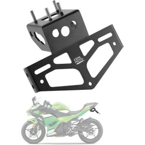 imageKEMIMOTO 2025 Ninja 500 Fender Eliminator Kit Compatible with Ninja 400 Z400 20182023 250 500 Z500 2024 2025 License Plate Bracket Mount Holder Tail Tidy with Stock ampamp Aftermarket Turn Signal