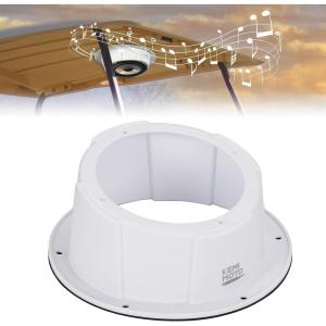 imageKEMIMOTO 65 Inch Angled Speaker Enclosures Pod 1PCS Universal Speaker Pod for 65quot Box Compatible with UTV RV Car Boat Trailer Trunk for 956 Inch Surface Mount BlackWhite