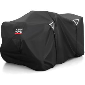 imageKEMIMOTO ATV Cover Universal 300D Trailerable 4 Wheeler Cover with Windproof Straps WaterResistant Cover Compatible with Sportsman Outlander Renegade Fourtrax Brute 95 X 50 X 48
