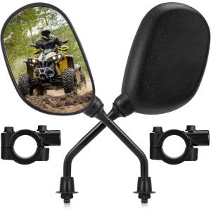 imageKEMIMOTO ATV Rear View Mirror 360 Degrees Ball Type Rearview Mirror with 78quot Handlebar Mount Clamp Compatible with Motorcycle Scooter Sportsman Dirt Bike