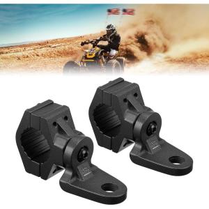 imageKEMIMOTO ATV Whip Mount Heavy Duty Light Flag Mounts Fit for 0875quot1quot1125quot Handlebar Rack Bar Whip Light Mounting Bracket for ATV EBike Gocart 360 Rotating Flag Hole