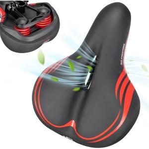 imageKEMIMOTO Bike Seat Cushion with Soft Foam Padded Comfortable Bike Seat for Men Women Bicycle Saddle for Touring Exercise Bicycle Commuter TravelCity