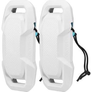 imageKEMIMOTO Boat Fenders Boat Bumpers for Docking Upgraded Boat Fenders Bumpers Fit for Bass Boat Jon Boat and Pontoon BoatClassic  White  2 PC
