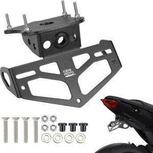 imageKEMIMOTO Compatible with 2021 MT09 Fender Eliminator FZ09 MT09 2021 2022 2023 License Plate Holder Fender Eliminator Tail Tidy Fit with OEM and Aftermarket Turn Signals