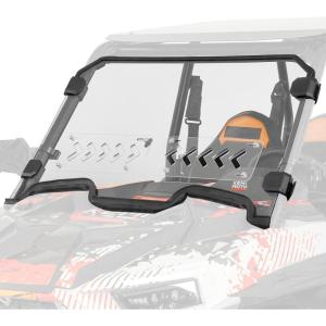 imageKEMIMOTO Front Windshield Compatible with 20192023 Polaris RZR XP 1000  RZR XP Turbo 2 and 4 Seater Impact UV Resistant HardCoated PC PreInstalled Rubber Strip Full Windshield 288401With Ventilation