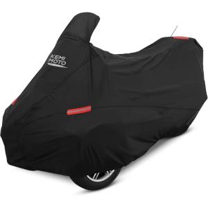 imageKEMIMOTO Full Cover Compatible with CanAm Spyder RTRT Limited 20102019 Cover with Reflective Strips Dustproof Water Resistant Sun ampamp Heat Protection Compatible with Spyder Accessories