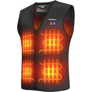 imageKEMIMOTO Heated Vest for Men Electric Warming Vest for Hunting ampamp Winter Sports Battery Not IncludedBlack