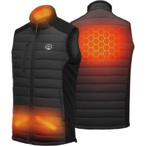 imageKEMIMOTO Heated Vest for Men Women10000mAh Battery Pack Charging Hand ampamp Neck Warmersfor Hunting Golf CyclingBlack