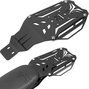 imageKEMIMOTO Mortorcycle Rear Rack Luggage Carrier Storage Compatible with Surron X Light Bee x260 and x160 Segway Electric Dirt Bike Tail Capacity Up to 12 Lbs Black