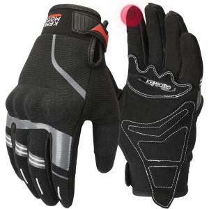 imageKEMIMOTO Motorcycle Gloves for Men Touchscreen Cycling Gloves for Outdoor Sports OnRoad OffRoad Mountain Motorcycle Motorcross Motorbike Dirt Bike Bicycle Racing ATV UTVBlack3