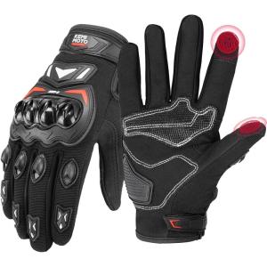 imageKEMIMOTO Motorcycle Gloves for Men Touchscreen Cycling Gloves for Outdoor Sports OnRoad OffRoad Mountain Motorcycle Motorcross Motorbike Dirt Bike Bicycle Racing ATV UTVBlack
