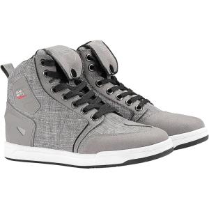 imageKEMIMOTO Motorcycle Shoes with Thick Heel Protective Gear Casual AntiSlip Street Motorcycle Riding Boots for MenGrey