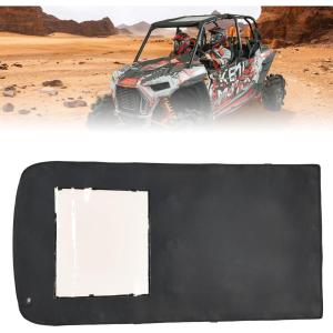 imageKEMIMOTO Soft Waterproof Roof Compatible with Polaris RZR XP 4 1000  Turbo S 4900 4 Models Up to 2023 Durable 1680D Oxford Fabric UTV Sunshade Soft Top Black Canvas Roof for 4Seater
