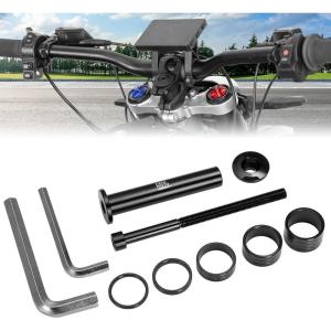 imageKEMIMOTO Stem Lock for Surron Talaria Headset Spacer with Handlebar Stem Top Cap Base and Extended Nut Compatible with Dirt Bike SurRon Light Bee X S X260 UltraBee L1EL3E Talaria Segway X260 X160