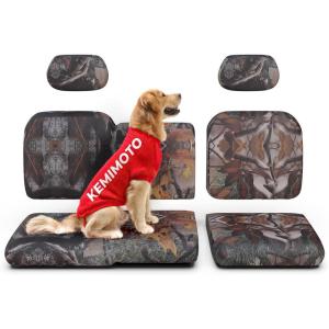 imageKEMIMOTO UTV Seat Cover Set for 6040 Split Back Seat Compatible with Polaris Ranger XP 1000 20172021 Split Bench Seat Covers Upgraded wHeadrest Cover Crew Fits Front Seat OnlyCamo