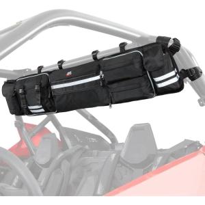 imageKEMIMOTO Universal UTV Roll Cage Organizer Upgrade Zipper Rear Storage Bag Gear Bags with Reflective Strip Compatible with Ranger RZR Pioneer Talon Most UTVs Tools Storage Solution
