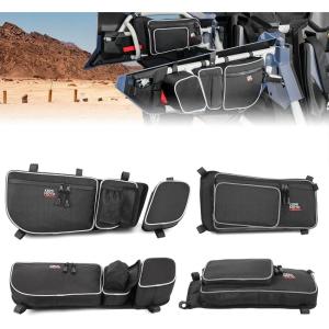 imageKEMIMOTO X3 Door Bags Front and Rear Door Bags Compatible with 20172024 Can Am Maverick X3 Max X DS RS MR Turbo RR Pack of 4White