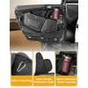 imageKEMIMOTO 2024 2025 2026 XP 1000 Front Door Bags UTV Storage Side Tool Bags PVC Wear Resistant Zippers Compatible With Polaris RZR XP 10004 1000 Accessories 2024 2025 2026Grey