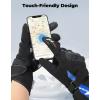 imageKEMIMOTO 2025 Version Heated Motorcycle Gloves for Men and Women with Hard Protective Shields 74V 2500mAh Rechargeable Battery Waterproof Touchscreen Compatible Lasts up to 8 Hours L BuleBule