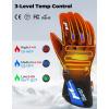 imageKEMIMOTO 2025 Version Heated Motorcycle Gloves for Men and Women with Hard Protective Shields 74V 2500mAh Rechargeable Battery Waterproof Touchscreen Compatible Lasts up to 8 Hours L BuleBule
