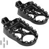 imageKEMIMOTO CNC Motorcycle Wide Fat Foot Pegs for Dyna Sportster FLFB FLSTF Iron 883 Softail Street Glide 360 Rotating Motorcycle Footpegs Black
