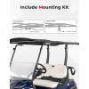 imageKEMIMOTO Canvas Golf Cart Sun Top 85quot Extended Golf Cart Roof Mounting Brackets Included Compatible with Club Car Precedent Onward Tempo