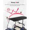 imageKEMIMOTO Canvas Golf Cart Sun Top 85quot Extended Golf Cart Roof Mounting Brackets Included Compatible with Club Car Precedent Onward Tempo