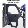 imageKEMIMOTO Framed Door Kit Compatible with Can Am Defender Max HD 7 8 9 10 20222025 PVC Oxford Fabric YKK Zipper UTV Cab Enclosure Front and Rear Doors with Steel Frame