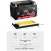 imageKEMIMOTO Lithium Motorcycle Battery YTX15LBSYTX14AHBS LiFePO4 Lithium Battery 12v 7Ah PreCharged Powersports Battery with 4 UniversalFit EVA Spacers Compatible with Motorcycle ATV Jet Ski  12V 6Ah 480CCA