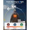 imageKEMIMOTO Mens Heated Jackets with 12V 20000mAh Battery Pack Silent Fabric Hooded Jackets for Men Hunting Outdoor Working