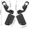 imageKEMIMOTO Motorcycle Highway Pegs Foot Pegs for Sportster Softail Dyna Electra Glide Road King Street Glide with 125quot Engine Guard 1 14 Highway BarBlack