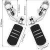 imageKEMIMOTO Motorcycle Highway Pegs Foot Pegs for Sportster Softail Electra Glide Road King Street Glide with 125quot Engine Guard 1 14 Highway Bar