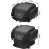 imageKEMIMOTO Motorcycle Tail Bag Expandable Bundle with Leather Motorcycle Saddlebags for Sportster Softail Dyna Cruiser