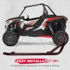imageKEMIMOTO Nerf Bars Heavy Duty Black Tree Kickers Side Steps Compatible with 20142022 Polaris RZR XP 1000 XP Turbo S900 S1000 Trail S 900 RZR Nerf Bars Rock Sliders Left ampamp Right  2 Seater