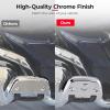 imageKEMIMOTO Passenger Footboard Covers Dshaped Floorboard Covers for Electra Glide Street Glide Road Glide Ultra Limited Softail Chrome