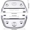 imageKEMIMOTO Passenger Footboard Covers Dshaped Floorboard Covers for Electra Glide Street Glide Road Glide Ultra Limited Softail Chrome