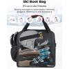 imageKEMIMOTO Ski Bag and Boot Bag Combo Snowboard Bag Padded Ski Bags for Air Travel Snow Ski Bags Fit Skis Up to 200cm Ski Double Bag ComboBlack