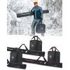 imageKEMIMOTO Ski Bag and Boot Bag Combo Snowboard Bag Padded Ski Bags for Air Travel Snow Ski Bags Fit Skis Up to 200cm Ski Double Bag ComboBlack