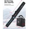 imageKEMIMOTO Ski Bag and Boot Bag Combo Snowboard Bag Padded Ski Bags for Air Travel Snow Ski Bags Fit Skis Up to 200cm Ski Double Bag ComboBlue