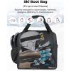 imageKEMIMOTO Ski Bag and Boot Bag Combo Snowboard Bag Padded Ski Bags for Air Travel Snow Ski Bags Fit Skis Up to 200cm Ski Double Bag ComboWhite
