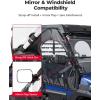 imageKEMIMOTO Soft Upper Doors Compatible with Kawasaki Mule Pro FXTDXT 20152025 Waterproof TearResistant PVC Oxford Fabric with Rollable Side Windows Cab Enclosure Upper Window