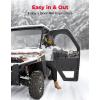 imageKEMIMOTO UTV Doors with Steel Frame Compatible with Polaris Ranger 1000 XP1000 20202025 Waterproof TearResistant Embossed PVC Oxford Fabric Cab Enclosure Upper Window Replace 2882902